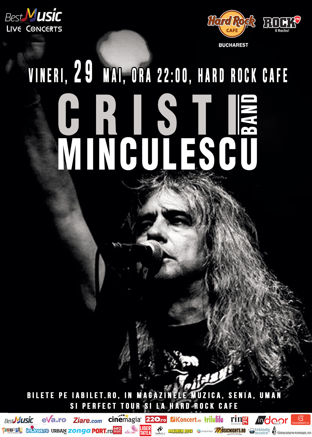 Directia 5, Cristi Minculescu & Band si Adi Barar Blues Band canta la Hard Rock Cafe din Bucuresti